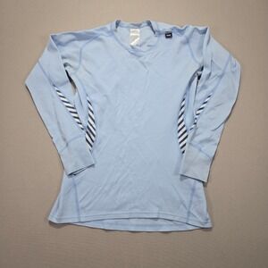 Helly Hansen LIFA Active Solen Long Sleeve Women's Blue Stripe Athletic Size M‎